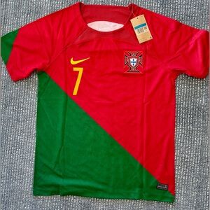 Ronaldo Men's M NWT Portugal World Cup home jersey